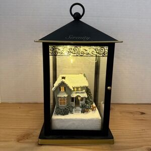 Thomas Kinkade Bradford Exchange Sparkle of the Season Serenity‎ Lantern LED